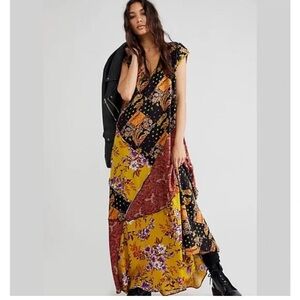 Free People Multicolor Boho Dress sz S